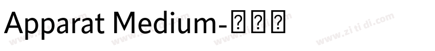 Apparat Medium字体转换 Apparat Medium字体转换